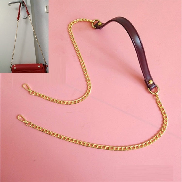 Women Bag PU Leather Chain Long Shoulder Strap Bag Accessories(Red Wine) - Accessories by PMC TechLife | Online Shopping South Africa | PMC TechLife | Buy Now Pay Later Mobicred