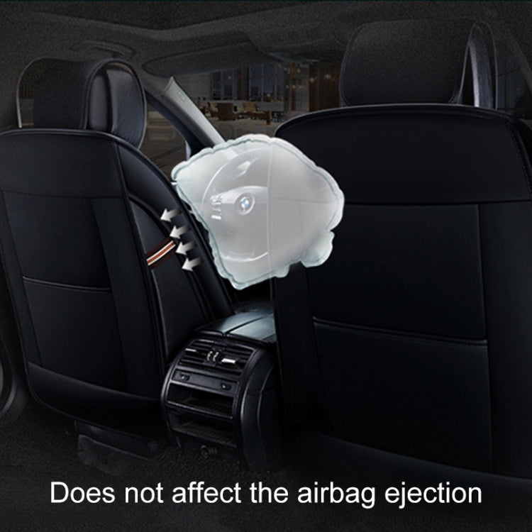 Universal PU Leather Car Seat Cover Beige - Seat Accessories by PMC TechLife | Online Shopping South Africa | PMC TechLife | Buy Now Pay Later Mobicred