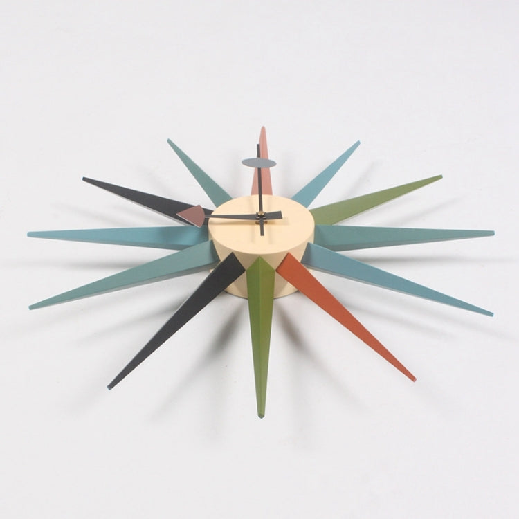 48cm Simple Modern Sun Clock Creative Home Accessories Wall Clock(Log Color Pole) - Wall Clock by PMc TechLife | Online Shopping South Africa | PMc TechLife | Buy Now Pay Later Mobicred