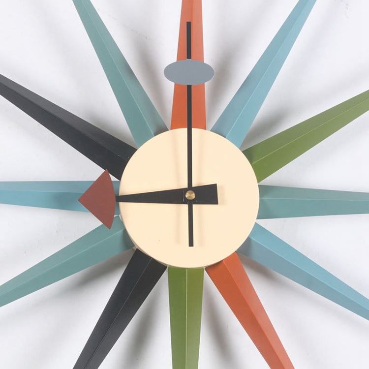 48cm Simple Modern Sun Clock Creative Home Accessories Wall Clock(Blue Pole) - Wall Clock by PMc TechLife | Online Shopping South Africa | PMc TechLife | Buy Now Pay Later Mobicred
