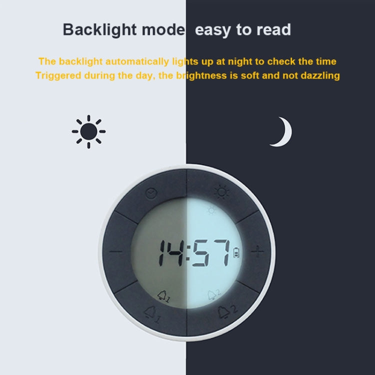 Simple Home Creative Multi-function Charging Stepless Dimming Alarm Clock Night Light(White) - Alarm Clocks by PMc TechLife | Online Shopping South Africa | PMc TechLife | Buy Now Pay Later Mobicred