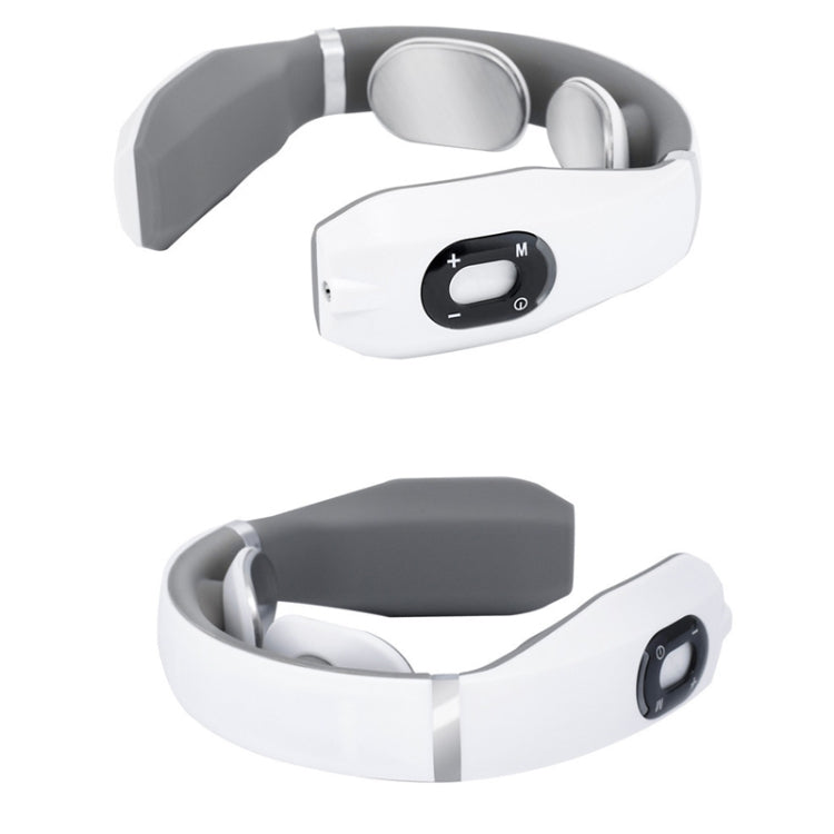 Cervical Vertebra Massager Charging Intelligent Pulse Physiotherapy Instrument Electromagnetic Vibration Neck Protector, Colour:Black - free shipping - PMC TechLife - Order now!