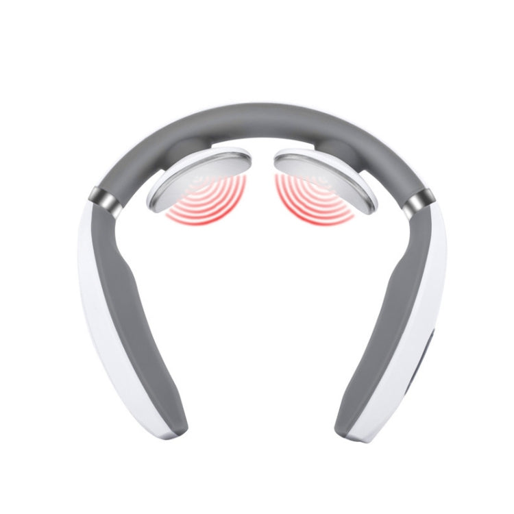 Cervical Vertebra Massager Charging Intelligent Pulse Physiotherapy Instrument Electromagnetic Vibration Neck Protector, Colour:Black - free shipping - PMC TechLife - Order now!