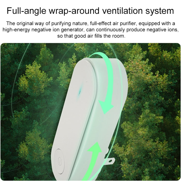 Mini Anion Air Purifier Smoke PM2.5 Remove Toilet Kitchen Air Purifier, Plug Type:EU Plug(Green) - free shipping - PMC TechLife - Order now!