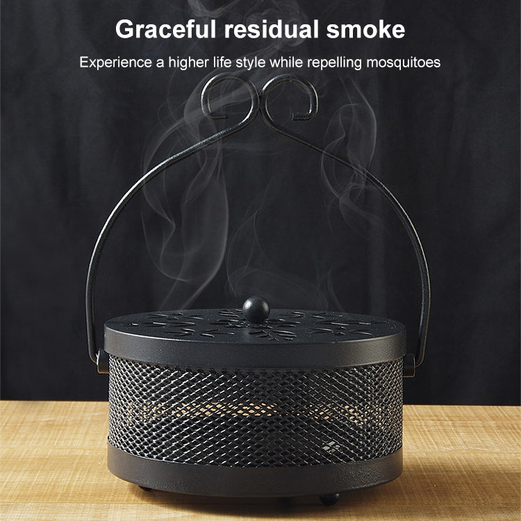 Outdoor Portable Multifunctional Hollow Fireproof Mosquito Coil Box with Lid(Bronze) - Mosquito Coil Tray by PMC TechLife | Online Shopping South Africa | PMC TechLife | Buy Now Pay Later Mobicred