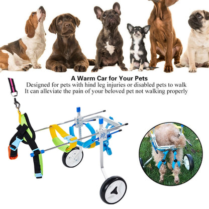 Pet Wheelchair Disabled Dog Old Dog Cat Assisted Walk Car Hind Leg Exercise Car For Dog/Cat Care, Size:XSLW - Training Aids by PMC Jewellery | Online Shopping South Africa | PMC Jewellery | Buy Now Pay Later Mobicred