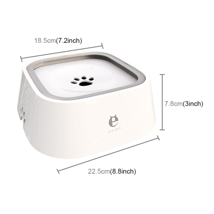 Pet Drinking Water Bowl Floating Not Wet Mouth Bowl Cat Dog Drinking Water Artifact(White) - Drinking Fountain by PMC Jewellery | Online Shopping South Africa | PMC Jewellery