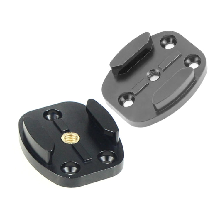 4 Holes Aluminum Quick Release Tripod Mount Base For Sports Camera, Color: Black Embedded Nut - Helmet Mount by PMC TechLife | Online Shopping South Africa | PMC TechLife | Buy Now Pay Later Mobicred