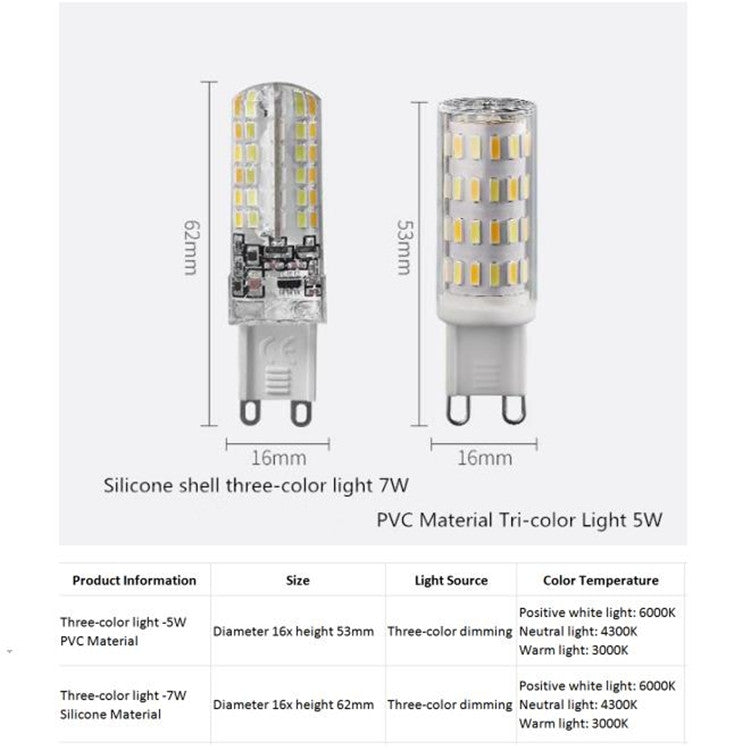 7W G9 LED Energy-saving Light Bulb Light Source(White Light) - LED Blubs & Tubes by PMc TechLife | Online Shopping South Africa | PMc TechLife | Buy Now Pay Later Mobicred