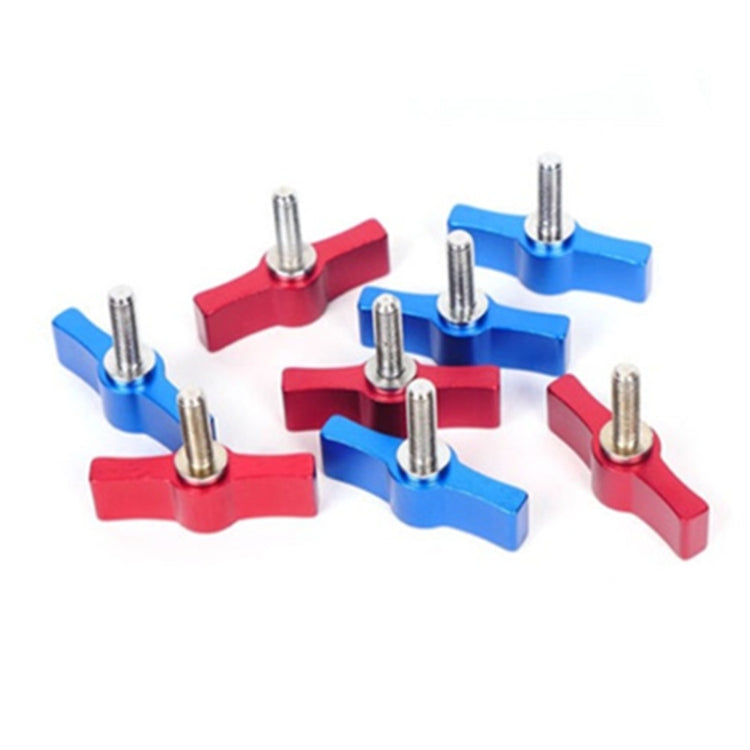 10PCS T-shaped Screw Multi-directional Adjustment Hand Screw Aluminum Alloy Handle Screw, Specification:M6(Blue) - Screws by PMC TechLife | Online Shopping South Africa | PMC TechLife | Buy Now Pay Later Mobicred