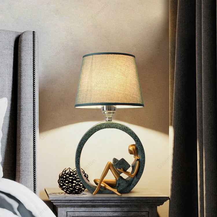 Modern Bedside Reading Statue Base Lamp Home Decoration, Light color:Remote Control Switch Dimming Bulb - Bedside Light by PMc TechLife | Online Shopping South Africa | PMc TechLife | Buy Now Pay Later Mobicred