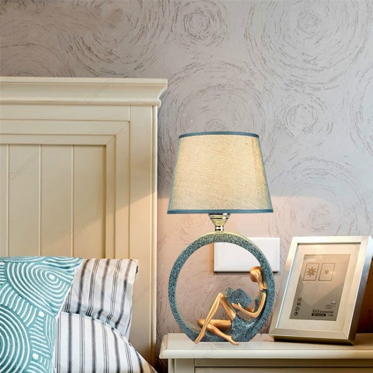 Modern Bedside Reading Statue Base Lamp Home Decoration, Light color:Remote Control Switch Dimming Bulb - Bedside Light by PMc TechLife | Online Shopping South Africa | PMc TechLife | Buy Now Pay Later Mobicred