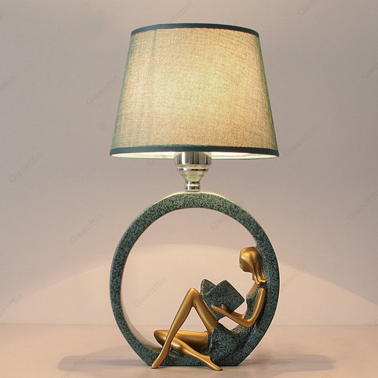 Modern Bedside Reading Statue Base Lamp Home Decoration, Light color:Remote Control Switch Dimming Bulb - Bedside Light by PMc TechLife | Online Shopping South Africa | PMc TechLife | Buy Now Pay Later Mobicred