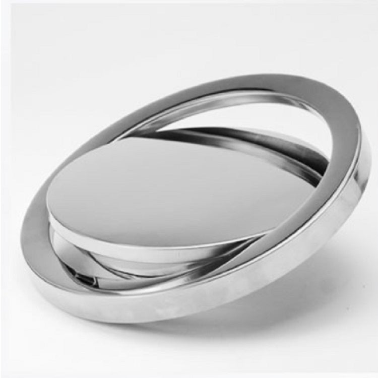 Embedded Type Stainless Steel Swing Cover Flip Kitchen Countertop Trash Can Lid  Cap, Size:Round Drawing 20cm Diameter(Silver) - free shipping - PMC TechLife - Order now!