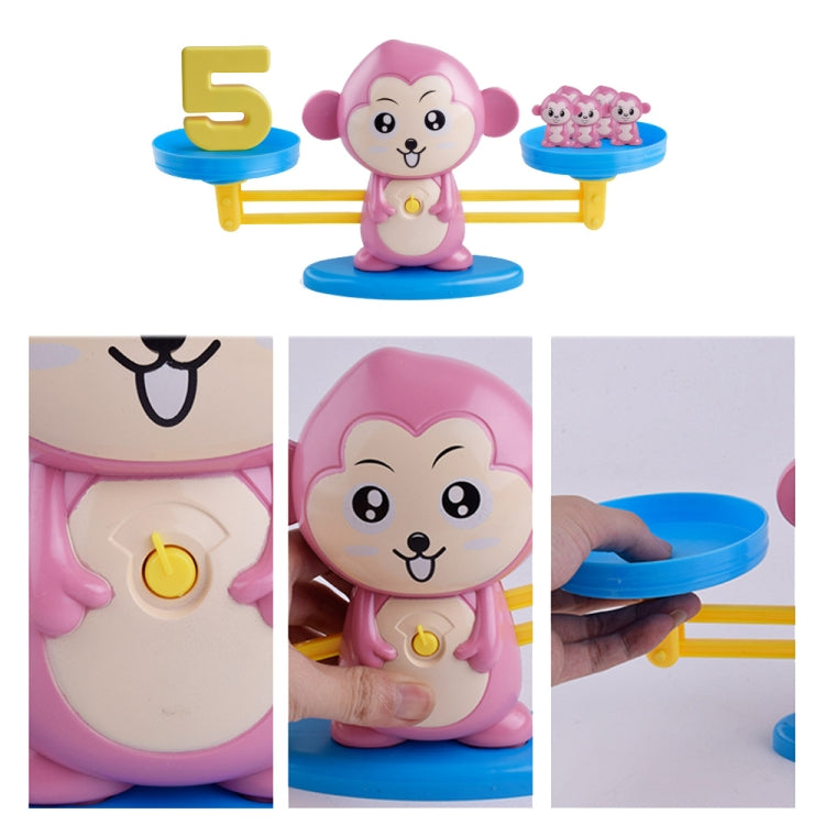 Monkey Balance Scale Toy Child Educational Math Toys(Pink) - Math Toys by PMC Jewellery | Online Shopping South Africa | PMC Jewellery | Buy Now Pay Later Mobicred