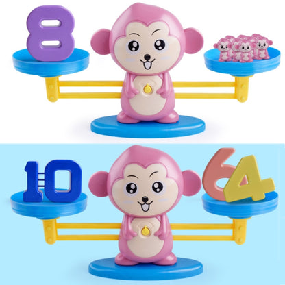 Monkey Balance Scale Toy Child Educational Math Toys(Pink) - Math Toys by PMC Jewellery | Online Shopping South Africa | PMC Jewellery | Buy Now Pay Later Mobicred