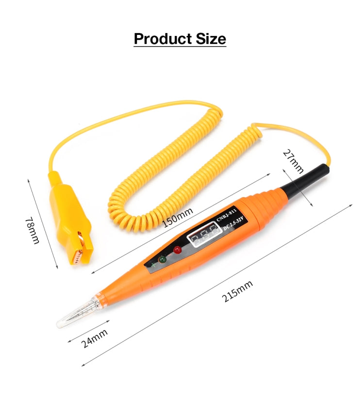 Auto Circuit Repair Digital Display Test Pen Repair Line Induction Test Pen Car Test Pen Test Light 2.5-32V - Electronic Test by PMC Jewellery | Online Shopping South Africa | PMC Jewellery | Buy Now Pay Later Mobicred