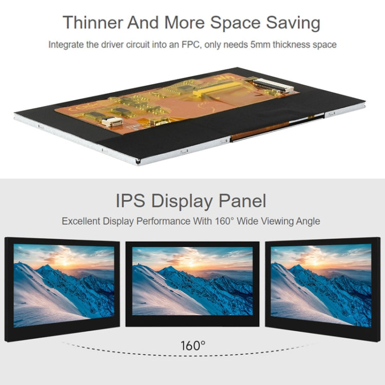 Waveshare 5 Inch DSI Display, 800 �� 480 Pixel, IPS Display Panel, Style:No Touch - LCD & LED Display Module by Waveshare | Online Shopping South Africa | PMC TechLife | Buy Now Pay Later Mobicred