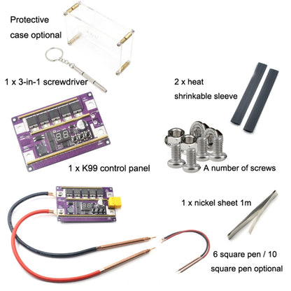 Model Airplane Battery Version 12V Digital Display DIY Battery Spot Welding Machine Pen Control, Style:6 Square Pen With Case - Others by PMC Jewellery | Online Shopping South Africa | PMC Jewellery | Buy Now Pay Later Mobicred