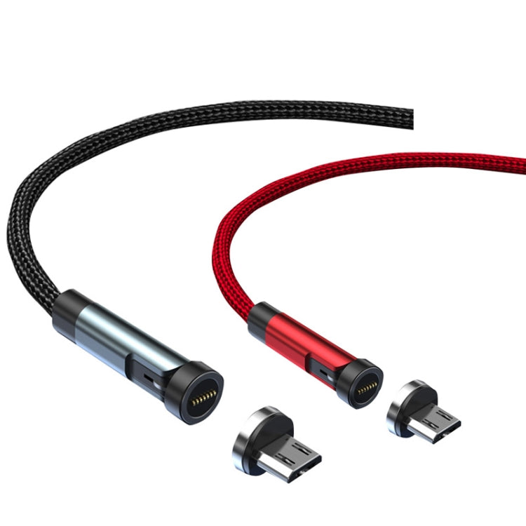 CC57 Micro USB Magnetic Interface Rotating Fast Charging Data Cable, Cable Length: 1m(Red) - Charging Cable & Head by PMC Jewellery | Online Shopping South Africa | PMC Jewellery