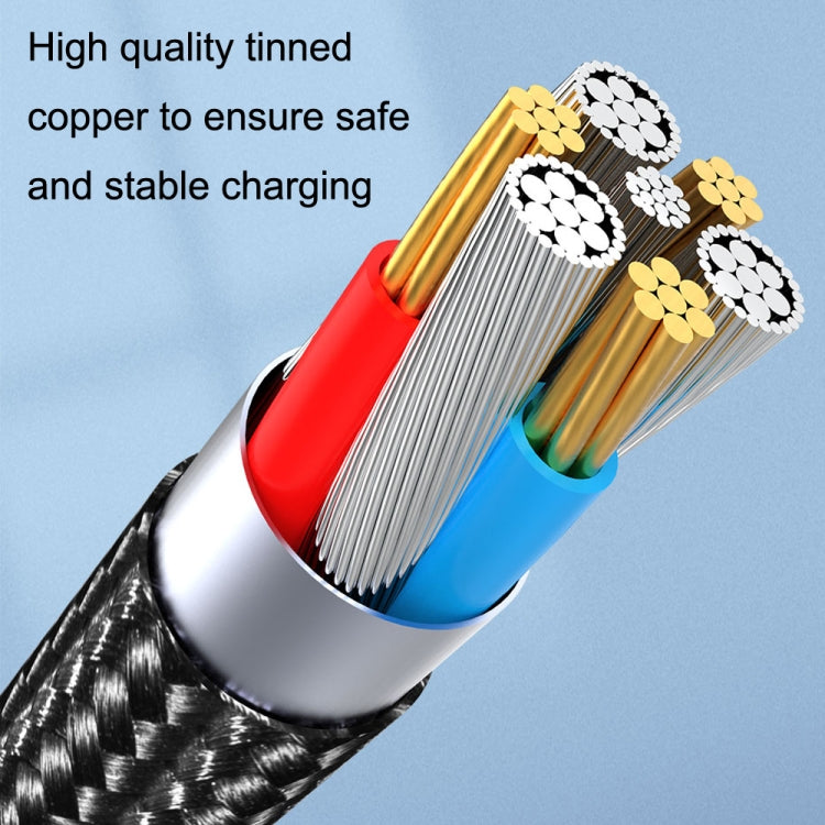 CC57 Micro USB Magnetic Interface Rotating Fast Charging Data Cable, Cable Length: 1m(Red) - Charging Cable & Head by PMC TechLife | Online Shopping South Africa | PMC TechLife
