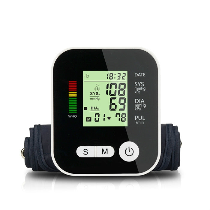 Arm Type Home Electronic Automatic Hypertension Measuring Instrument Sphygmomanometer(Black) - free shipping - PMC TechLife - Order now!