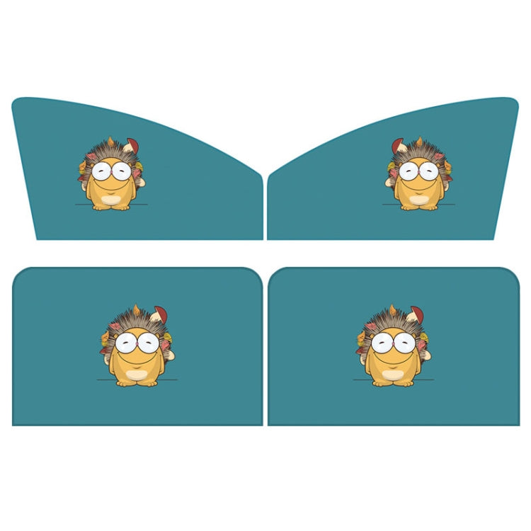 4 PCS / Set Car Window Magnet Sunshade Curtain Heat Insulation Sun Block(Hedgehog) - Sound & Heat Insulation Cotton by PMC TechLife | Online Shopping South Africa | PMC TechLife | Buy Now Pay Later Mobicred