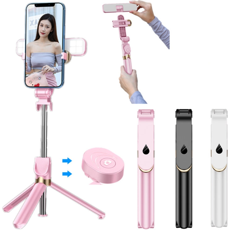 XT06S Live Beauty Bluetooth Tripod Selfie Stick(Pink) - Selfie Sticks by PMC TechLife | Online Shopping South Africa | PMC TechLife | Buy Now Pay Later Mobicred