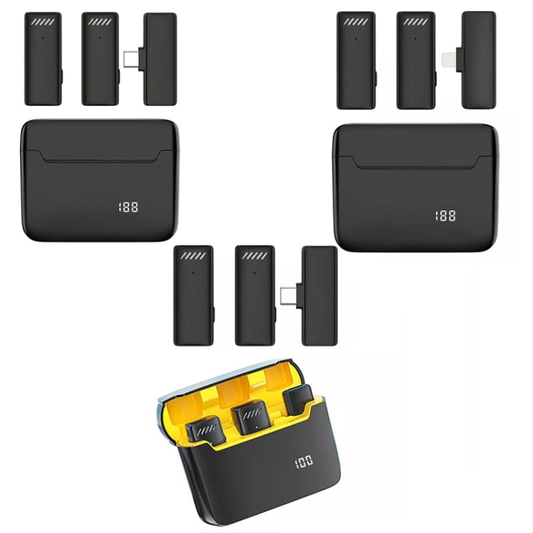 S13 Dual Microphone 8 Pin Interface Wireless Lavalier Noise Canceling Microphone with Charging Case - Microphone by PMC TechLife | Online Shopping South Africa | PMC TechLife | Buy Now Pay Later Mobicred
