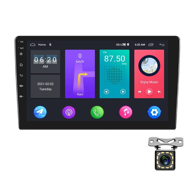 A2798 9 Inch Android WiFi 2+32G Central Control Large screen Universal Car Navigation Reversing Video Player, Style:Standard+12Lights Camera - Car MP3 & MP4 & MP5 by PMC Jewellery | Online Shopping South Africa | PMC Jewellery | Buy Now Pay Later Mobicred