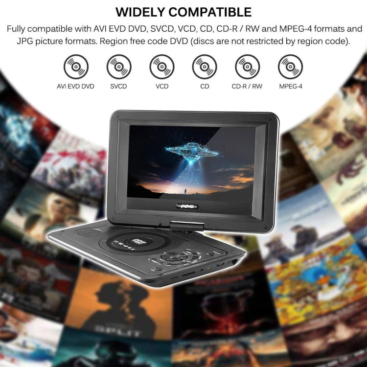 10.1 Inch HD Screen Portable DVD EVD Player TV / FM / USB / Game Function(EU Plug) - DVD & LCD Player by PMC Jewellery | Online Shopping South Africa | PMC Jewellery | Buy Now Pay Later Mobicred