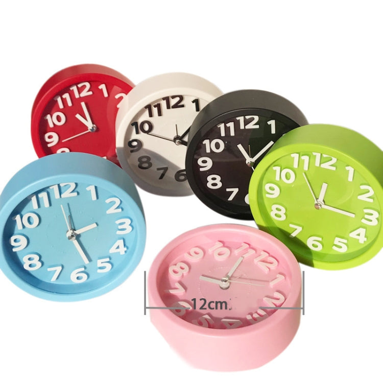 Round 12cm Candy Color Stereo Digital Silent Alarm Clock Children Student Alarm Clock(Red) - Alarm Clocks by PMc TechLife | Online Shopping South Africa | PMc TechLife | Buy Now Pay Later Mobicred