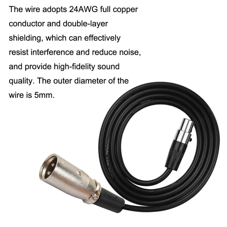 Xlrmini Caron Male To Mini Female Balancing Cable For 48V Sound Card Microphone Audio Cable, Length:10m - Microphone Audio Cable & Connector by PMC Jewellery | Online Shopping South Africa | PMC Jewellery | Buy Now Pay Later Mobicred