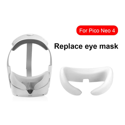 For Pico Neo 4 Silicone VR Glasses Eye Mask Face Eye Pad(Black) - VR Accessories by PMC Jewellery | Online Shopping South Africa | PMC Jewellery | Buy Now Pay Later Mobicred