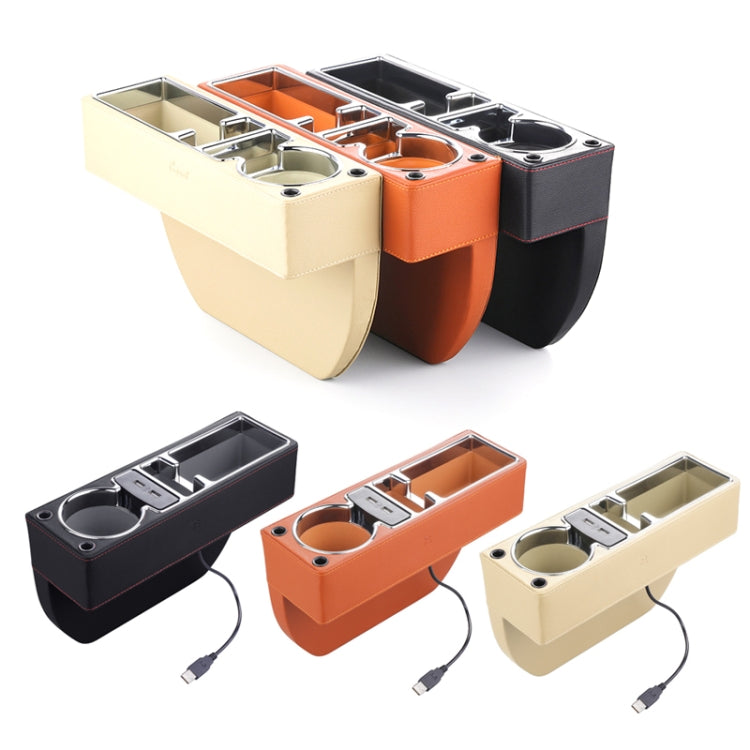 SUSISUN SNH010 Car Seat Gap Storage Box, Style:Co-driver(Apricot) - free shipping - PMC TechLife - Order now!