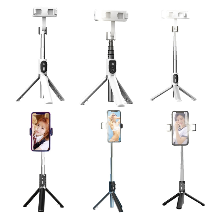 P60 Fill Light Bluetooth Mobile Phone Selfie Stick(White) - Selfie Sticks by PMC Jewellery | Online Shopping South Africa | PMC Jewellery | Buy Now Pay Later Mobicred