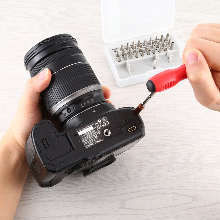 32-in-1 CRV Steel Mobile Phone Disassembly Repair Tool Multi-function Combination Screwdriver Set(Red) - free shipping - PMC TechLife - Order now!