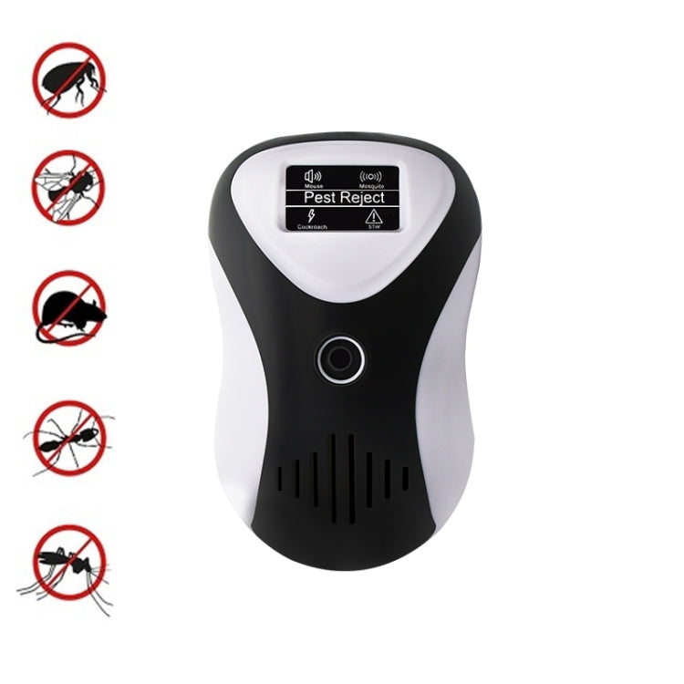 Ultrasonic Multifunctional Mouse Repeller Energy-Saving Silent Insect Repeller, Plug Type:EU Plug(Black White) - Repellents by PMC Jewellery | Online Shopping South Africa | PMC Jewellery | Buy Now Pay Later Mobicred