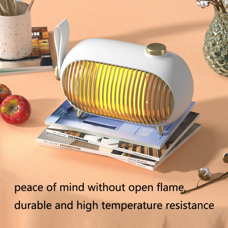 N301 Mini Heater Office Desk Silent Hot Air Heater Household Bedroom Heater EU Plug(Emerald) - Electric Heaters by PMC Jewellery | Online Shopping South Africa | PMC Jewellery | Buy Now Pay Later Mobicred