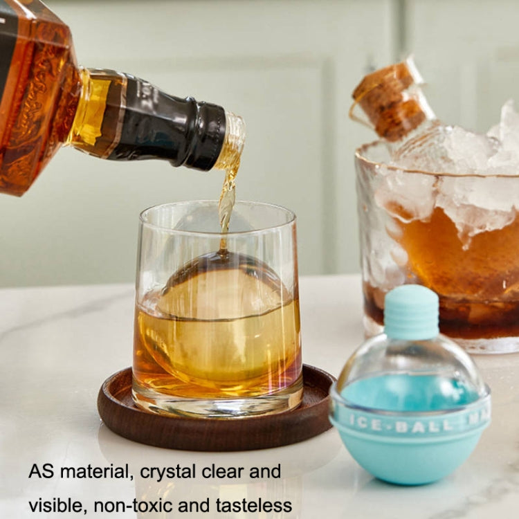 2PCS Home Whiskey Bulb Ice Ball Ice Cube Silicone Mold With Funnel(Lavender Purple) - Food Molds by PMC TechLife | Online Shopping South Africa | PMC TechLife