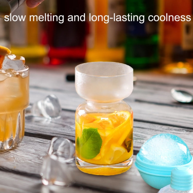 2PCS Home Whiskey Bulb Ice Ball Ice Cube Silicone Mold With Funnel(Lavender Purple) - Food Molds by PMC TechLife | Online Shopping South Africa | PMC TechLife