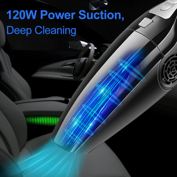 Car Vacuum Cleaner High Power 120W Home Car Dual-use Vacuum Cleaner Powerful Dry and Wet Wired Models Seventh Generation(Black) - Vacuum Cleaner by PMC Jewellery | Online Shopping South Africa | PMC Jewellery