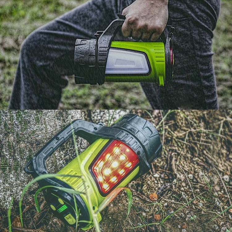 KINSACH Camping Light Outdoor Waterproof Multifunctional Portable Searchlight, Style:7028L(Green) - LED Flashlight by PMc TechLife | Online Shopping South Africa | PMc TechLife | Buy Now Pay Later Mobicred