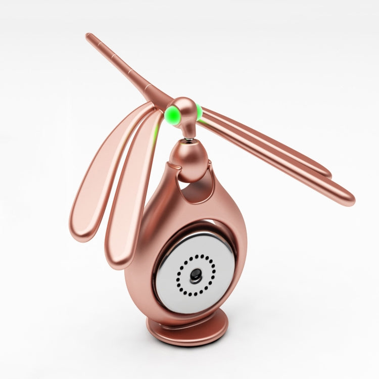 Car Aromatherapy Rotating Balance Dragonfly Creative Perfume Decoration(Rose Gold) - free shipping - PMC TechLife - Order now!