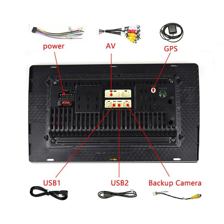 Universal Machine Android Smart Navigation Car Navigation DVD Reversing Video Integrated Machine, Size:9inch 2+16G, Specification:Standard - Car DVD by PMC TechLife | Online Shopping South Africa | PMC TechLife | Buy Now Pay Later Mobicred