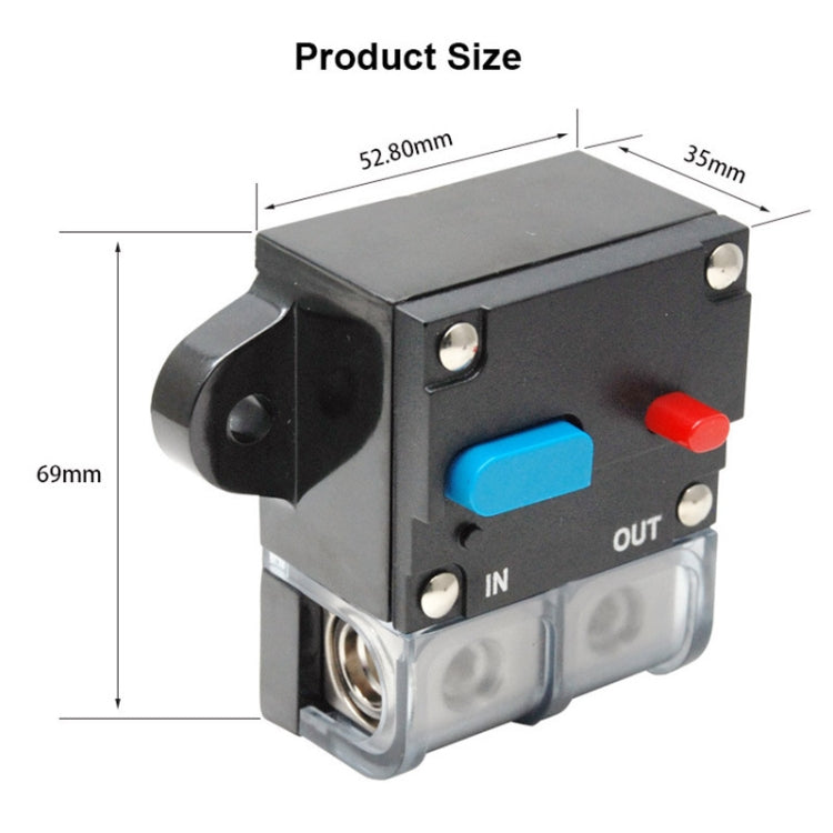 200A Auto Circuit Breaker Car Audio Fuse Holder Power Insurance Automatic Switch(Blue) - free shipping - PMC TechLife - Order now!