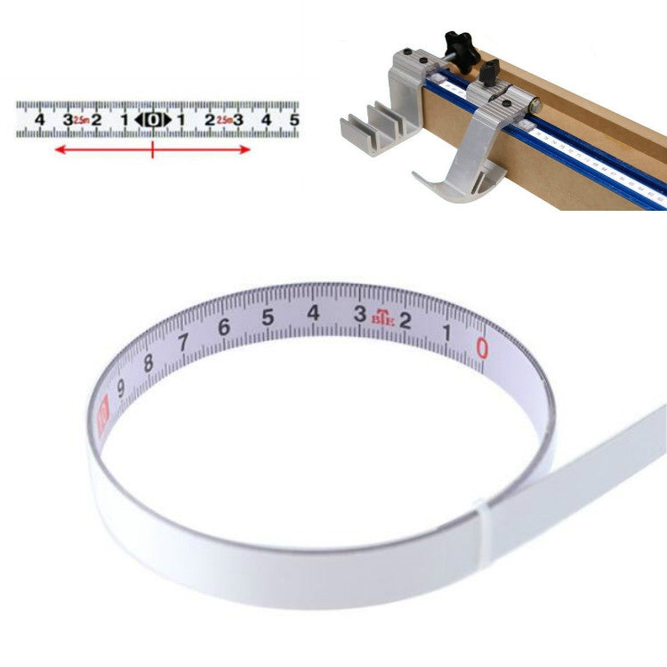 1m Sticky Scale Steel Ruler with Glue Scale Tape Measure Self-adhesive Ruler, Specification:Middle Point - Measuring Tools by PMC Jewellery | Online Shopping South Africa | PMC Jewellery