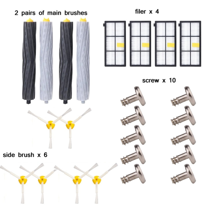 22 PCS/Set Sweeper Accessories For iRobot Roomba 89 Series - For iRobot Accessories by PMC Jewellery | Online Shopping South Africa | PMC Jewellery | Buy Now Pay Later Mobicred