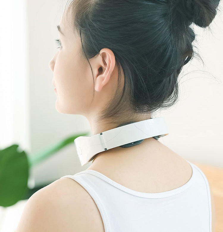 Cervical Massager Electromagnetic Pulse Heating Neck Protector, Style:Battery - free shipping - PMC TechLife - Order now!
