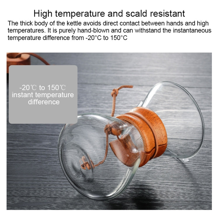 Hand Coffee Pot High Temperature Resistant 400ml Glass Coffee Pot, Style:Pot Without Strainer - free shipping - PMC TechLife - Order now!